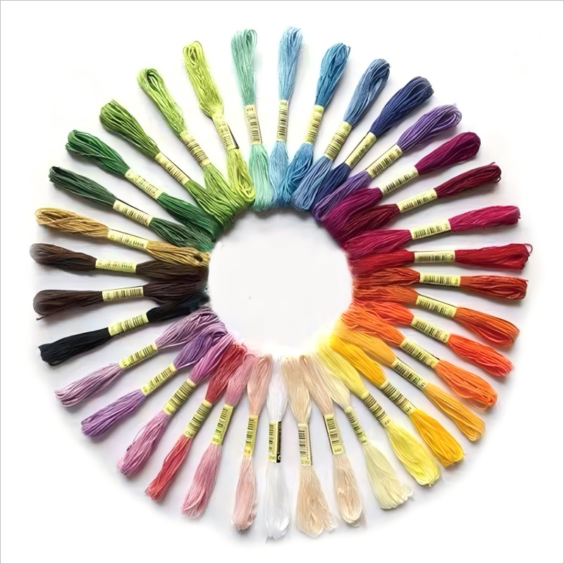 เซ็ตไหมปักครอสติช 36/136 สี ด้ายเย็บปักถักร้อยผ้าฝ้าย ด้ายปักผ้าคุณภาพสูง สำหรับงานฝีมือ DIY รองรับเก็บเงินปลายทาง