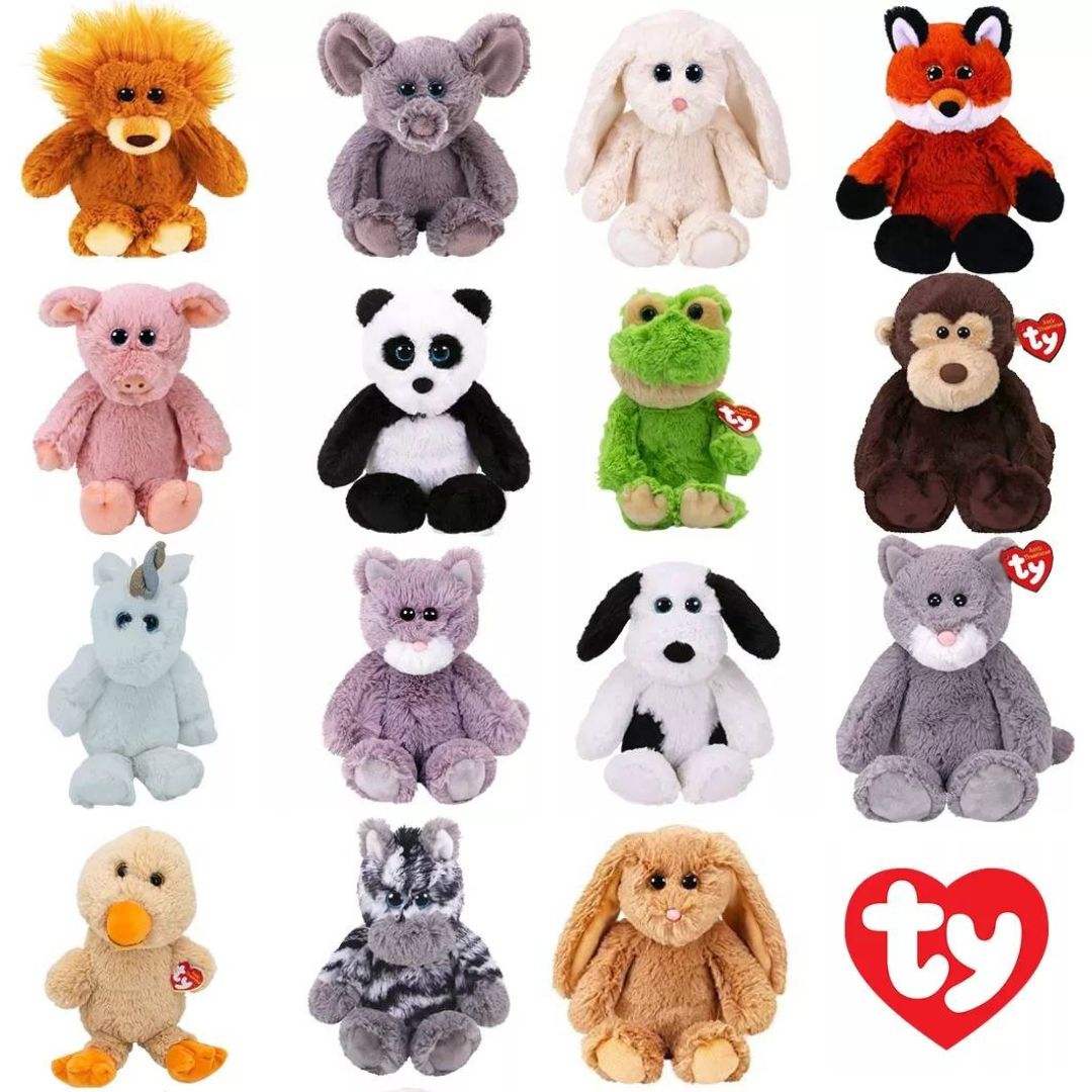CD 01 - ตุ๊กตา ty Cuddlys ไหมญี่ปุ่น ขนนุ่มมาก ขนาด 8,12 นิ้ว คละงานป้าย (ของเล่น ของสะสม แต่งบ้าน แต่งร้าน) ราคา 65 บาท*ส่งฟรี