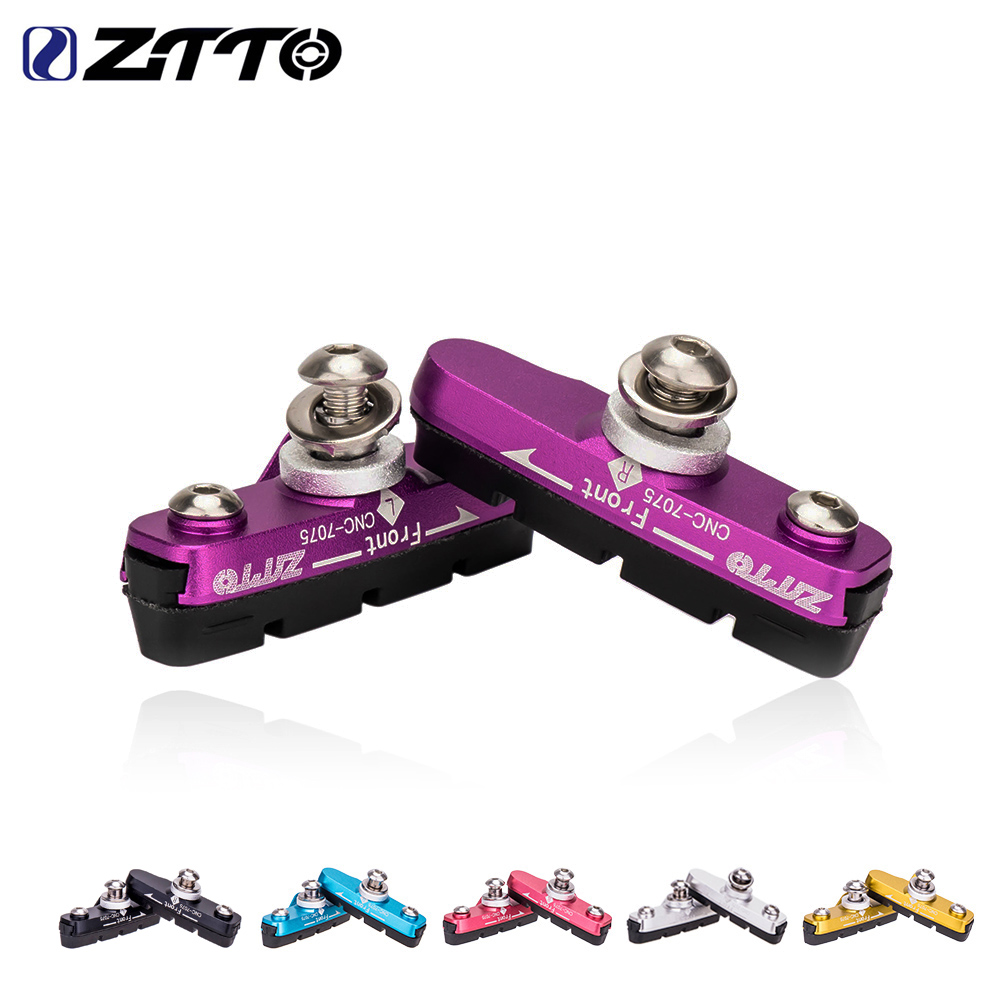 Ztto แผ่นเบรกคาลิปเปอร์ CNC อะลูมิเนียม น้ําหนักเบา แบบเปลี่ยน สําหรับรถจักรยานเสือหมอบ 1 คู่ ราคา 40 บาท*ส่งฟรี