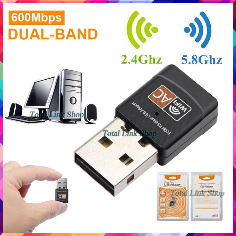 ❌เล็กที่สุด! ตัวรับสัญญาณ WiFi ❌ USB Adapter 600Mbps [โปรดดูรายละเอียดสินค้าก่อน] Dual Band 2.4GHz/ 5GHz อะแดปเตอร์อินเตอร์เน็ตไร้สาย USB-Adapter (หน้าส้ม1)