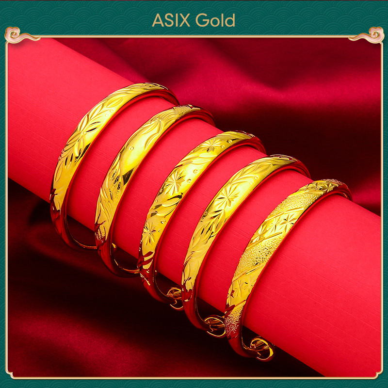 ASIX GOLD สร้อยข้อมือทอง 24K สีไวไม่ดำ มี 5 แบบให้เลือก ปรับขนาดได้ ราคา 179 บาท*ส่งฟรี