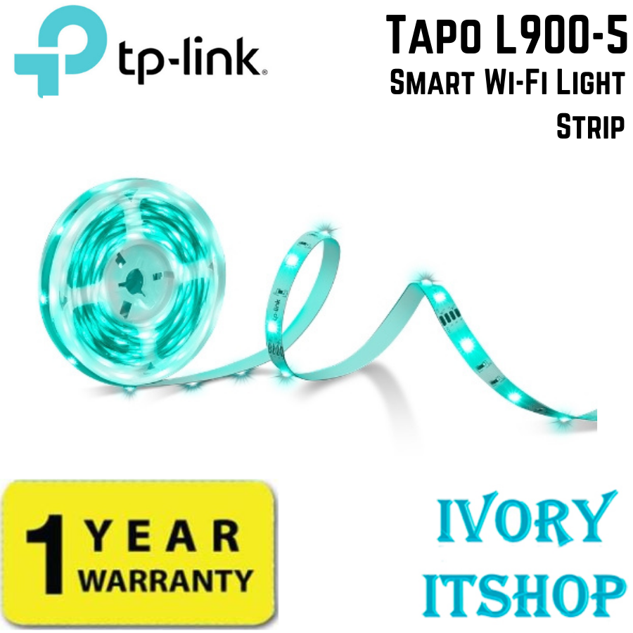 โคมไฟส่องสว่าง โคมไฟอเนกประสงค์ โคมไฟและของตกแต่งบ้าน TP-Link Tp Link Tapo L900-5 แถบไฟ Wi-Fi อัจฉริยะ ราคา 690 บาท*ส่งฟรี