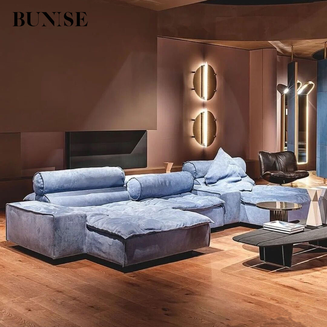 Bunise soft plush sofa can be arranged freestyle modern square sofa L shape sofa single sofa bed sofa 1-5 seater sofa medium and big model tb0416 ราคา 33,150 บาท*ส่งฟรี