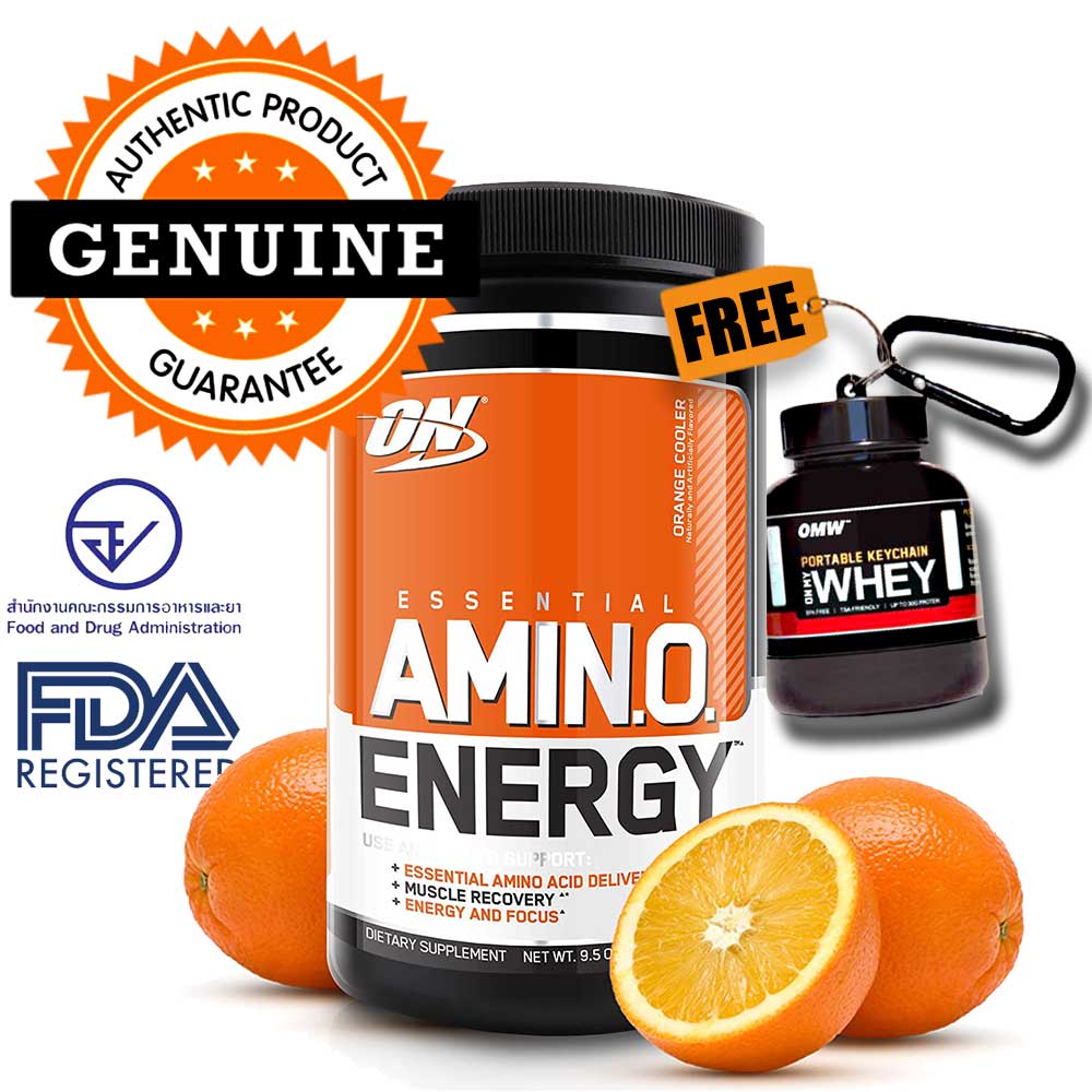 Optimum Nutrition Amino Energy 30 serv pre-workout - Orange Cooler + FREE Whey ON funnel