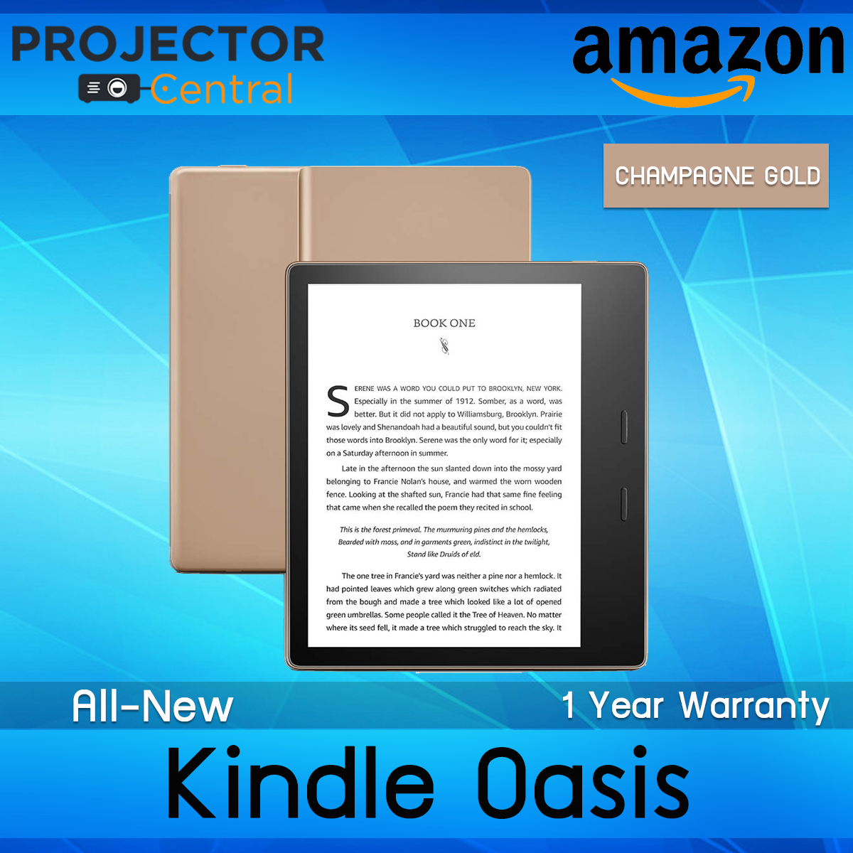 Amazon Kindle Oasis E-reader 2019 , 7 High-Resolution Display (300 ppi), Waterproof, Built-In Audible, Wi-Fi (Includes Special Offers)