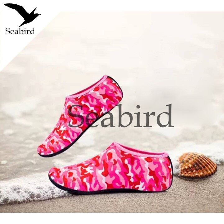 Seabird  รองเท้า รองเท้าเดินชายหาด รองเท้ายาง รองเท้าออกกำลังกาย รองเท้ากันลื่น สีชมพู SIZE  L