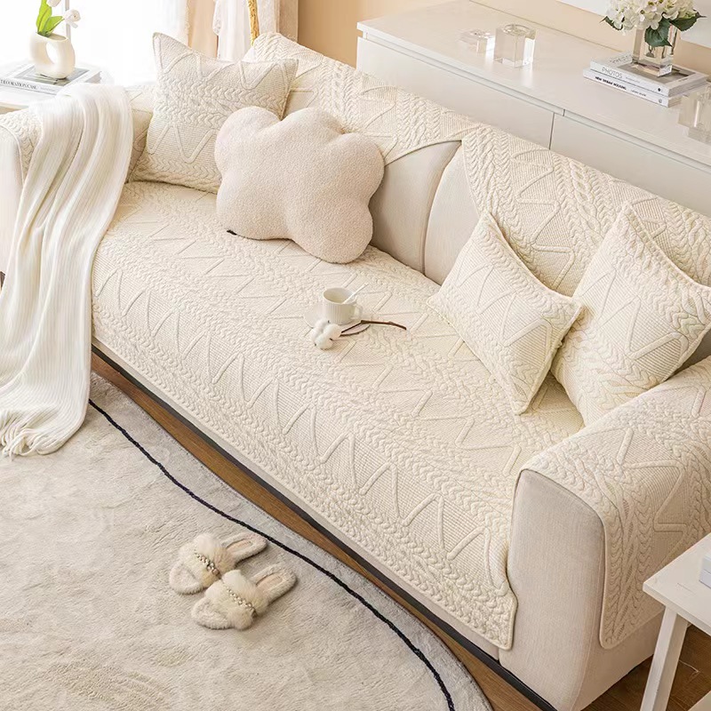 🔥ปลีก/ส่ง🔥ผ้าคลุมโซฟา แผ่นรองโซฟา ผ้าคอตตอน100% 1/2/3/4 ที่นั่ง คุณภาพสูงกันลื่น มี3ลาย 6ขนาดให้เลือก