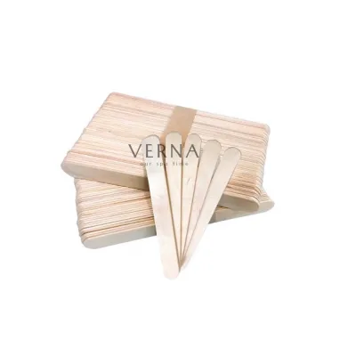 Verna Wax 50pcs Wooden Wax Sticks Hair Removal Hard Wax Beans Spatula Body Skin Hair Removal Cream Beauty Tools