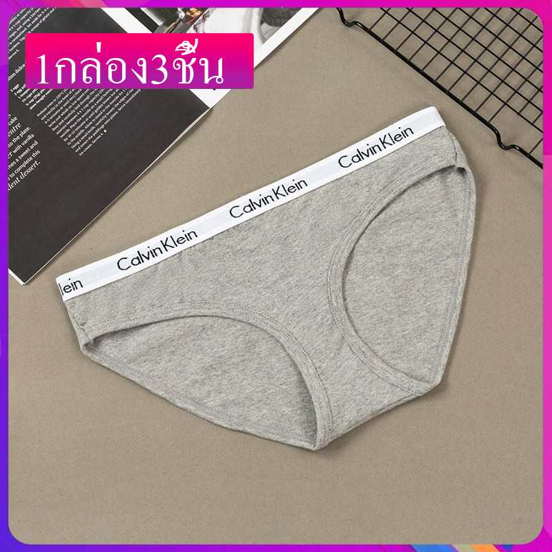 (ของแท้)กางเกงในผู้หญิง กางเกงชั้นใน CK Calvin Klein underwear ของแท้ 100(3 ตัว) NO.02