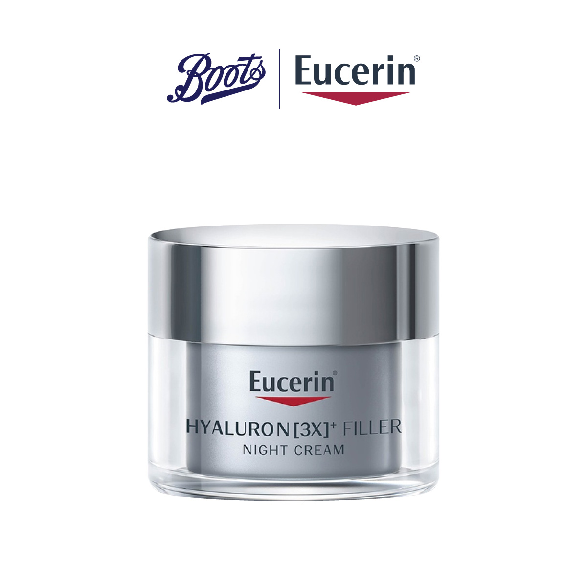 Eucerin Hyaluron 3X Filler Night Cream ยูเซอริน ไฮยาลูรอน(3เอ็กซ์) ฟิลเลอร์ ไนท์ ครีม 50 มล. - ยี่ห้อ Eucerin ราคา 1,710 บาท*ส่งฟรี