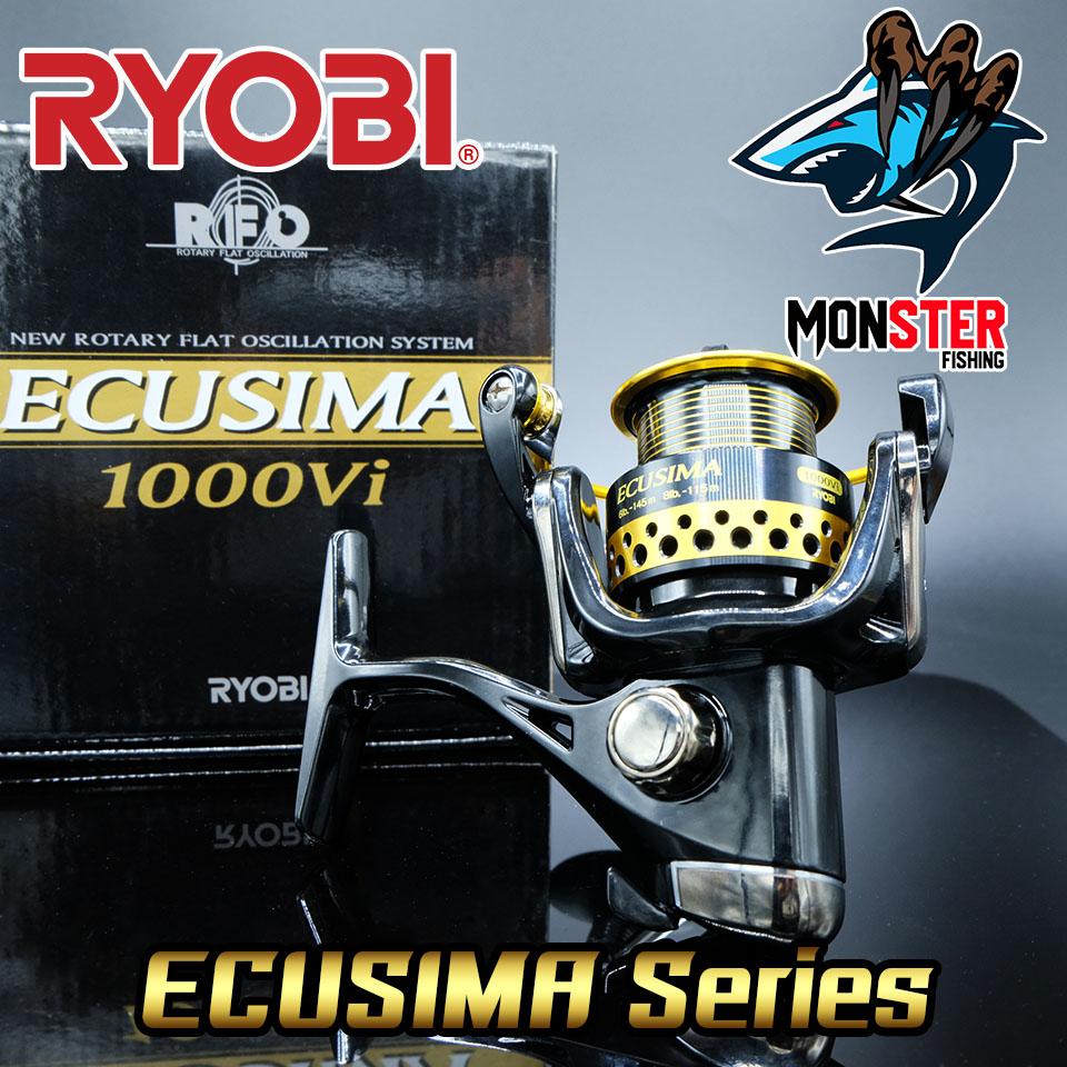 รอกสปินนิ่งเรียวบิ RYOBI ECUSIMA 1000Vi/2000Vi/3000Vi/4000Vi/6000Vi/8000Vi (BLACK)