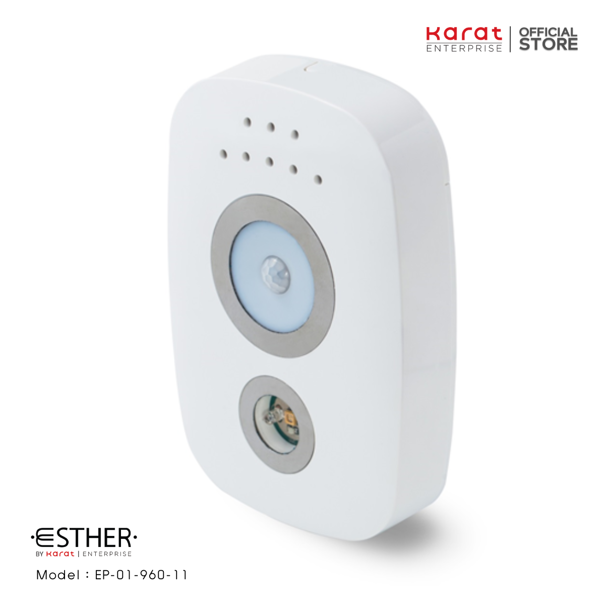 ESTHER เครื่องกำจัดกลิ่นและฆ่าเชื้อ พร้อมหลอด LED ส่องสว่างกลางคืนและช่องใส่น้ำยาดับกลิ่น รุ่น EP-01-960-11 ราคา 508 บาท*ส่งฟรี