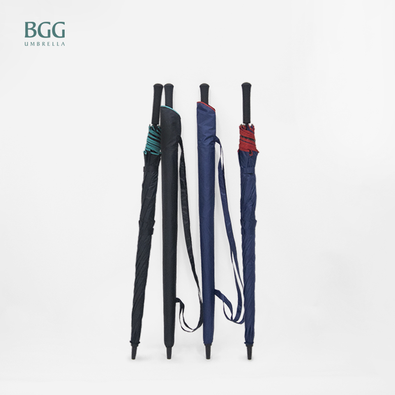 BGG ร่ม ร่มกอล์ฟ อัตโนมัติเปิด 2ชั้น กันแดด กันuv 100%  เคลือบuvสีดำ 30นิ้ว (WA1030)