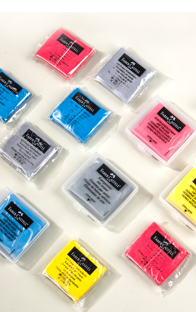 Eraser ยางลบดินน้ำมัน ยางลบซับคาร์บอน Faber Castell Knetgummi Art (มีกล่องพลาสติกตามภาพ)