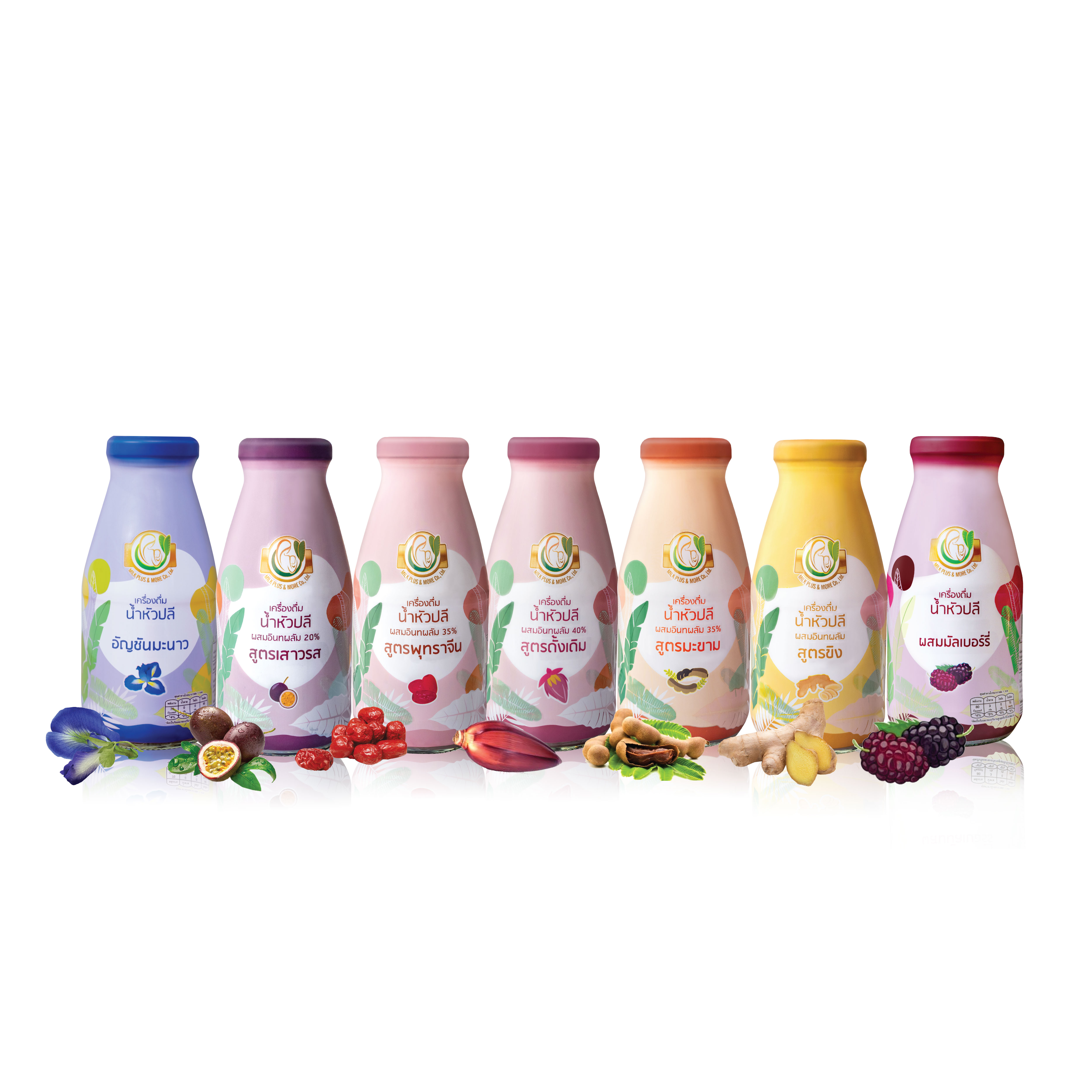 Milk Plus & More / Banana blossom with date palm drink / 4 units of 96 bottles (taste chat) ราคา 5,999 บาท*ส่งฟรี