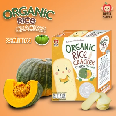 Healthy Baby's Snack ,Organic Rice Cracker, Pumpkin