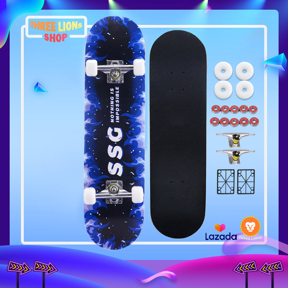 Skateboard? สเก็ตบอร์ด 80cm เด็ก สเก็ตบอร์ดผู้ใหญ่ สเก็ตบอร์ดคนโต สเกตบอร์ด