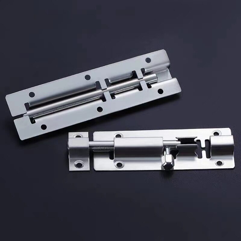 ประตูสแตนเลสสลักน็อตถัง อุปกรณ์ล็อคป้องกันรักษาความปลอดภัย 304 นิ้ว สแตนเลส นิ้ว 2 นิ้ว ราคา  18 บาท*ส่งฟรี