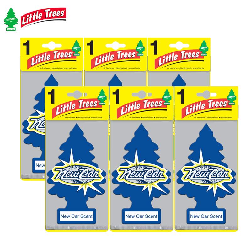 Little Trees® แผ่นน้ำหอมปรับอากาศ รูปต้นไม้ กลิ่น New Car จำนวน 6 ชิ้น / Mac Modern