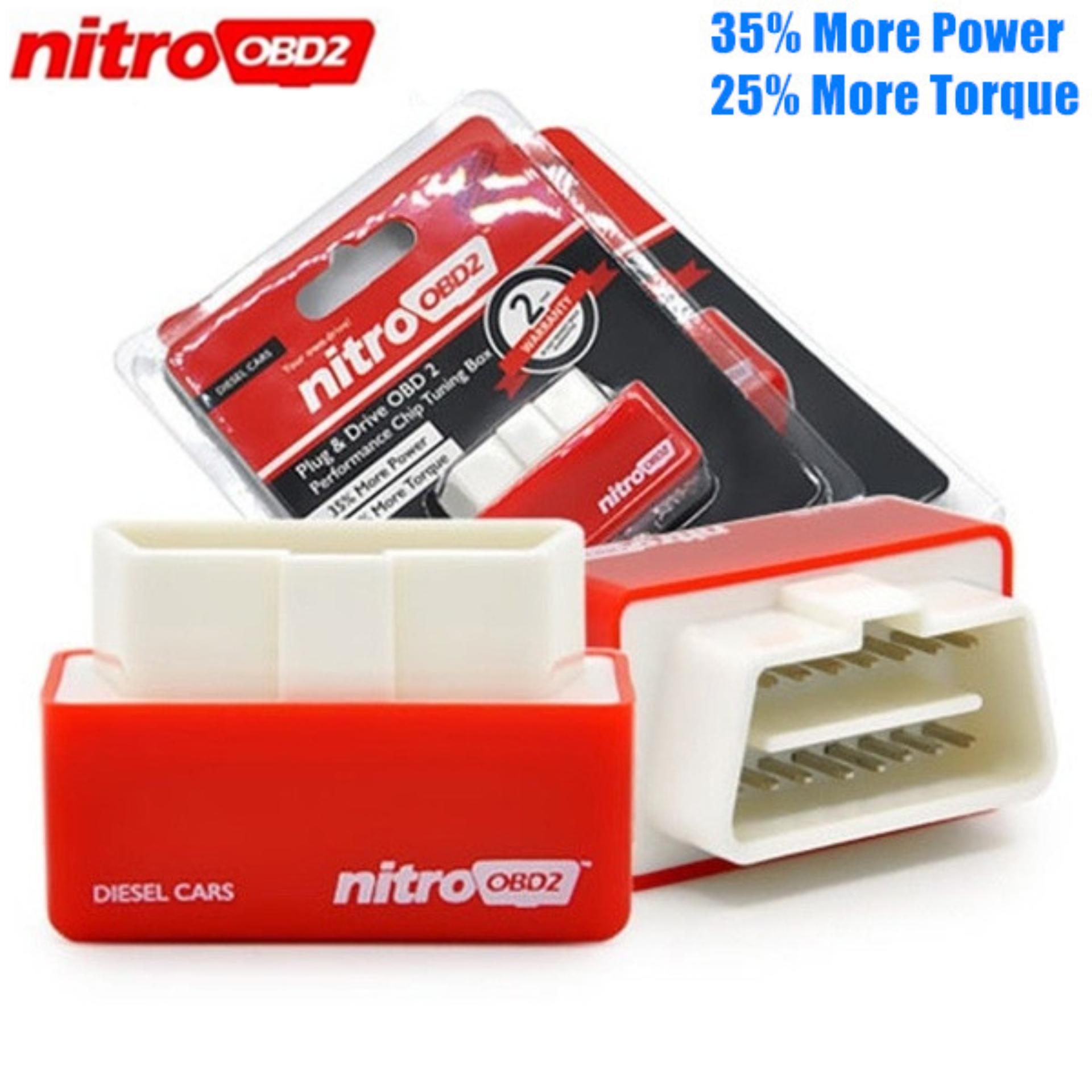 Plug And Drive OBD2 Nitro OBD2 ดีเซล (ของแท้ 100%) ชิปจูนกล่อง ปรับแต่งสำหรับรถยนต์ดีเซล