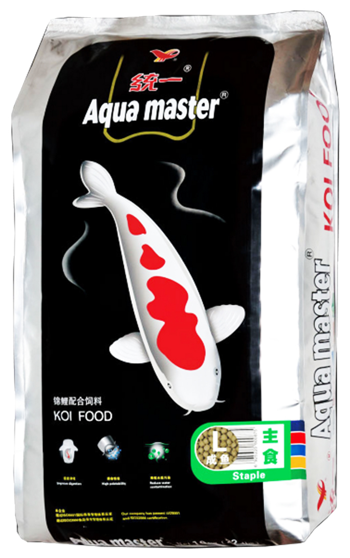 AQUAMASTER STAPLE อาหารปลาคาร์ฟ สูตร สมดุล โตเร็ว สุขภาพดี อาหารเม็ดชนิดลอยน้ำ อาหารเม็ดชนิดลอยน้ำ ขนาด 10KG. ราคา 1,550 บาท*ส่งฟรี
