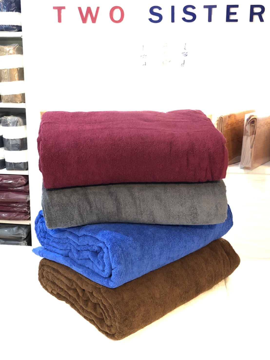 towel blanket, size 60x80 inche cotton 100% ราคา 610 บาท*ส่งฟรี