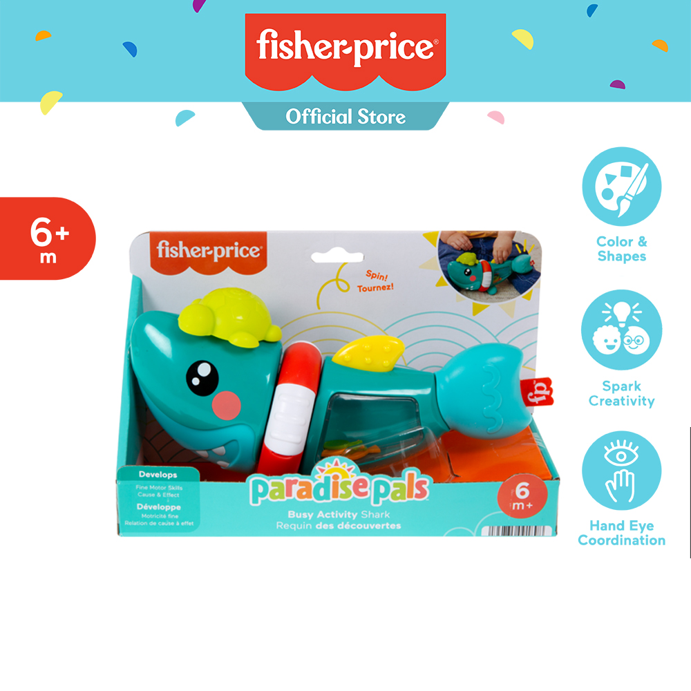 Fisher-Price Paradise Pals Busy Activity Shark ฟิชเชอร์ ไพรซ์ เพื่อนฉลามดุ๊กดิ๊ก HJP01 ราคา 590 บาท*ส่งฟรี