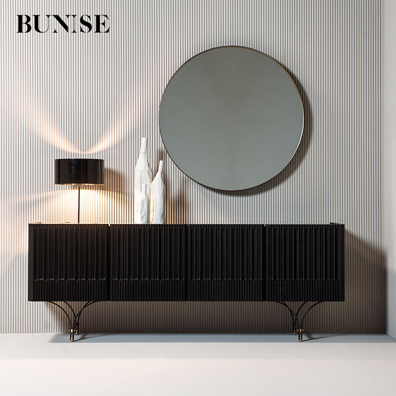 Bunise Italian cabinet Elegan bg1211 Italian-retro dining table cabinet dining room cabinet-living room wine cabinet and glass modern TV shelf ราคา 49,928 บาท*ส่งฟรี