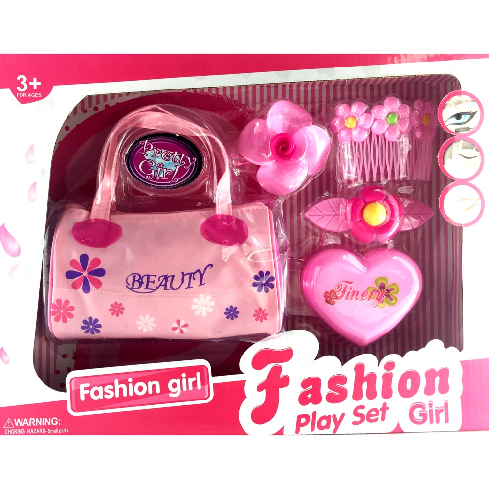 Fashion Play set Girl - ของเล่นจำลองชุดเล็ก ชุดเครื่องแต่งตัวกระเป๋าแต่งตัวเจ้าหญิง สีสันสวยงาม น่ารัก เพื่อความสนุกในการเล่นบทบาทสมมติลุคหวาน