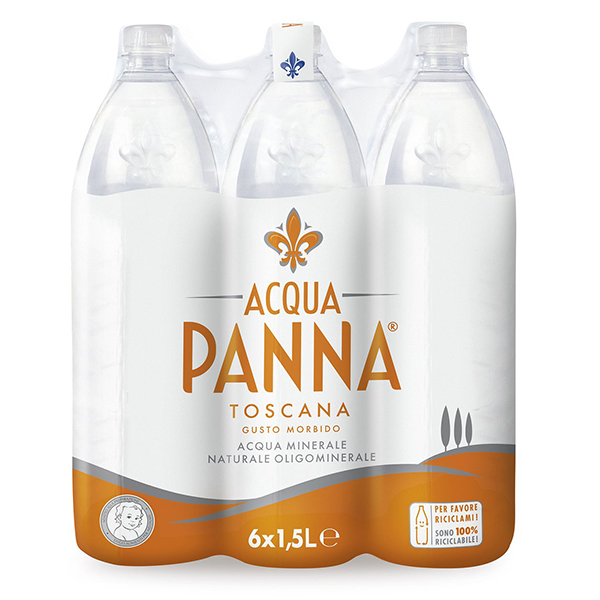 Acqua Panna Mineral Water 1500ml x 6 น้ำแร่ธรรมชาติ อควาปานน่า ขนาด 1.5 ลิตร แพ็ค 6 ขวด (3117)