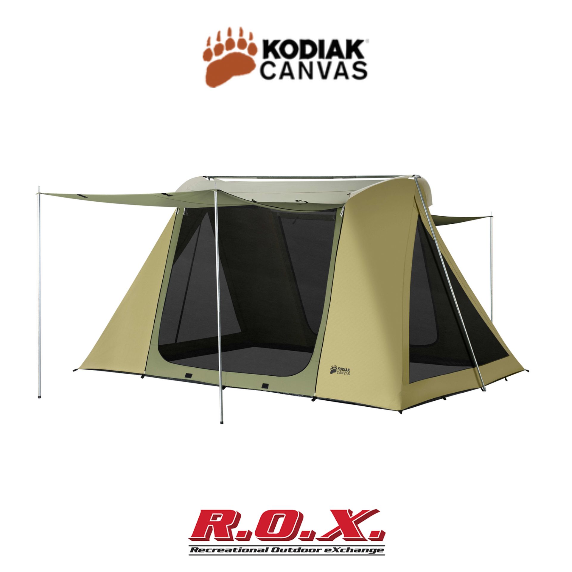 เต็นท์แคมป์ปิ้ง เต็นท์กางอัตโนมัติกันน้ำ Kodiak Canvas KODIAK 10X14 FT. SCREEN HOUSE เต็นท์ห้องนั่งเล่น ไม่มีพื้น สำหรับ 8 คน