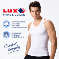 เสื้อกล้ามผู้ชาย LUX COZI 100% COTTON สีขาว *ผ้าไม่บาง* ไม่เหม็นอับ ระบายอากาศได้ดี