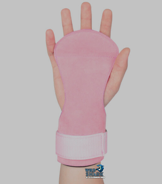 ถุงมือฟิตเนส STRAPS Leather Grip pads & Strap SKDK หนัง สแต๊ป หนัง รัดข้อมือ ถุงมือ เซพข้อมือ 4สี (1คู่)