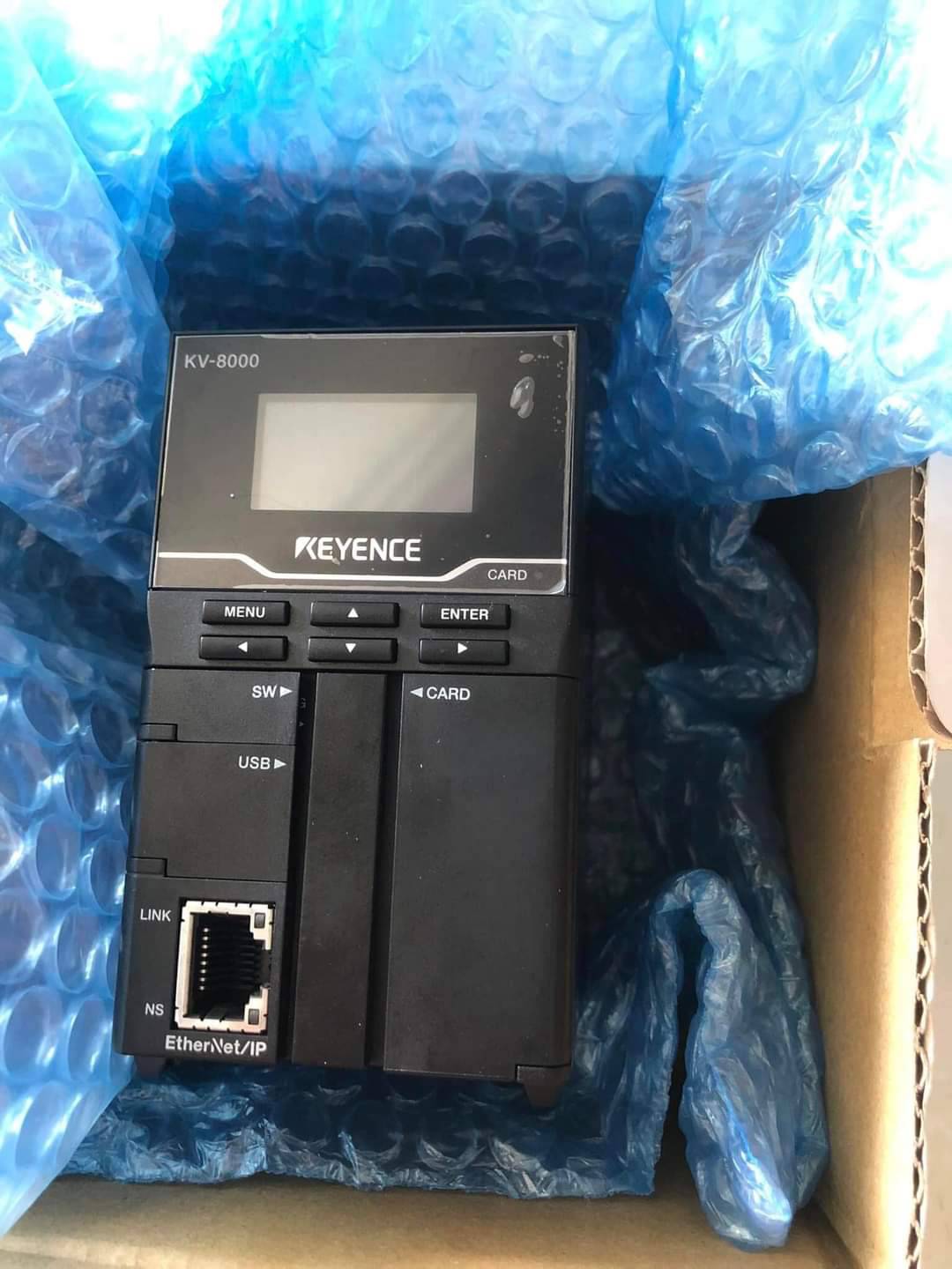 New Keyence PLC CPU kv8000 with ethernet/ip Port™Built-in (100% working condition left from work) ราคา 40,000 บาท*ส่งฟรี