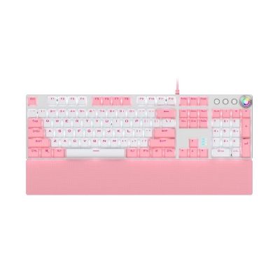ดูภาพ PHILIPS SPK8614 PINK MECHANICAL KEYBOARD คีย์บอร์ดเกมมิ่ง แมคคานิคคอลบลูสวิทช์สีชมพู เพิ่มเติม PHILIPS SPK8614 PINK MECHANICAL KEYBOARD คีย์บอร์ดเกมมิ่ง แมคคานิคคอลบลูสวิทช์สีชมพู