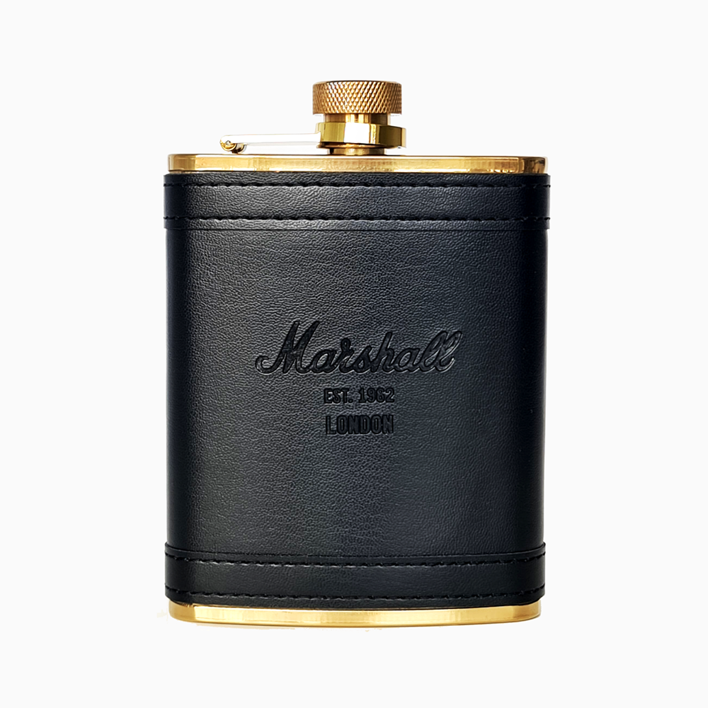 STAINLESS STEEL FLASK - GOLD / BLACK