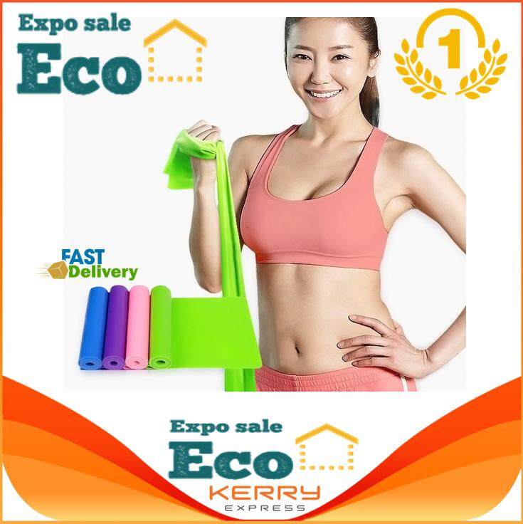 Eco Home แผ่นยางยืดออกกำลังกาย 1.5M Yoga Elastic Rubber Fitness Band