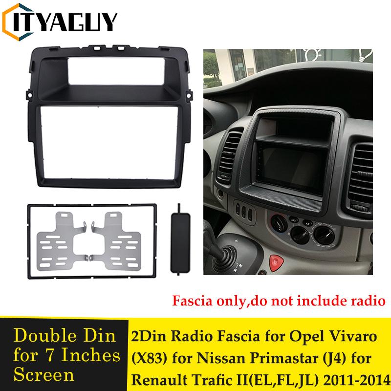2 Din DVD instrument radio frame plate is suitable for the Nissan Primastar for the Opel Vivaro for the Renault Trafic II frame ราคา 788 บาท*ส่งฟรี