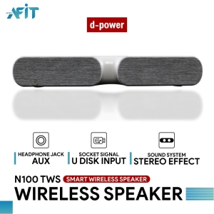 ภาพหน้าปกสินค้าลำโพง บลูธูท D-power speaker รุ่น N100 TWS เสียงดี เบสแน่น บลูธูท AUX FM USB ที่เกี่ยวข้อง