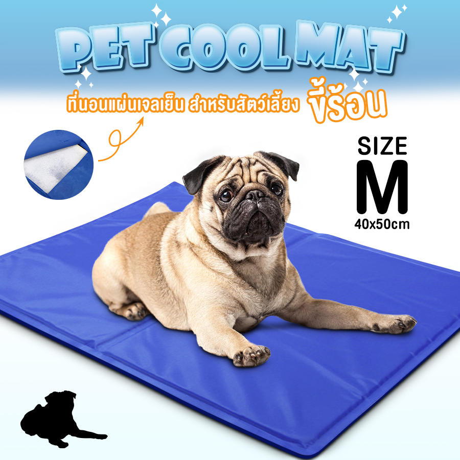 ideashop.aliz PET Cool Mat ที่นอนสุนัข แบบเย็น ที่นอนแผ่นเจลเย็น เย็นสบาย รุ่นหนา สำหรับสุนัขและแมว สุนัข เบาะรองนั่ง รองนอน ที่นอนหมา ที่นอนน