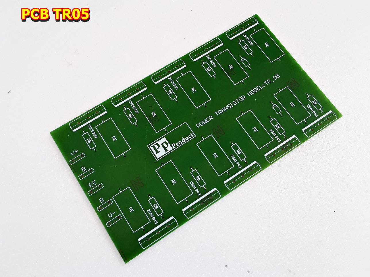 PCB แผ่นขนานทรานซิสเตอร์ ไบโพล่าTR5-6-8คู่ สำหรับฮีทซิ้ง3นิ้ว036A-058A