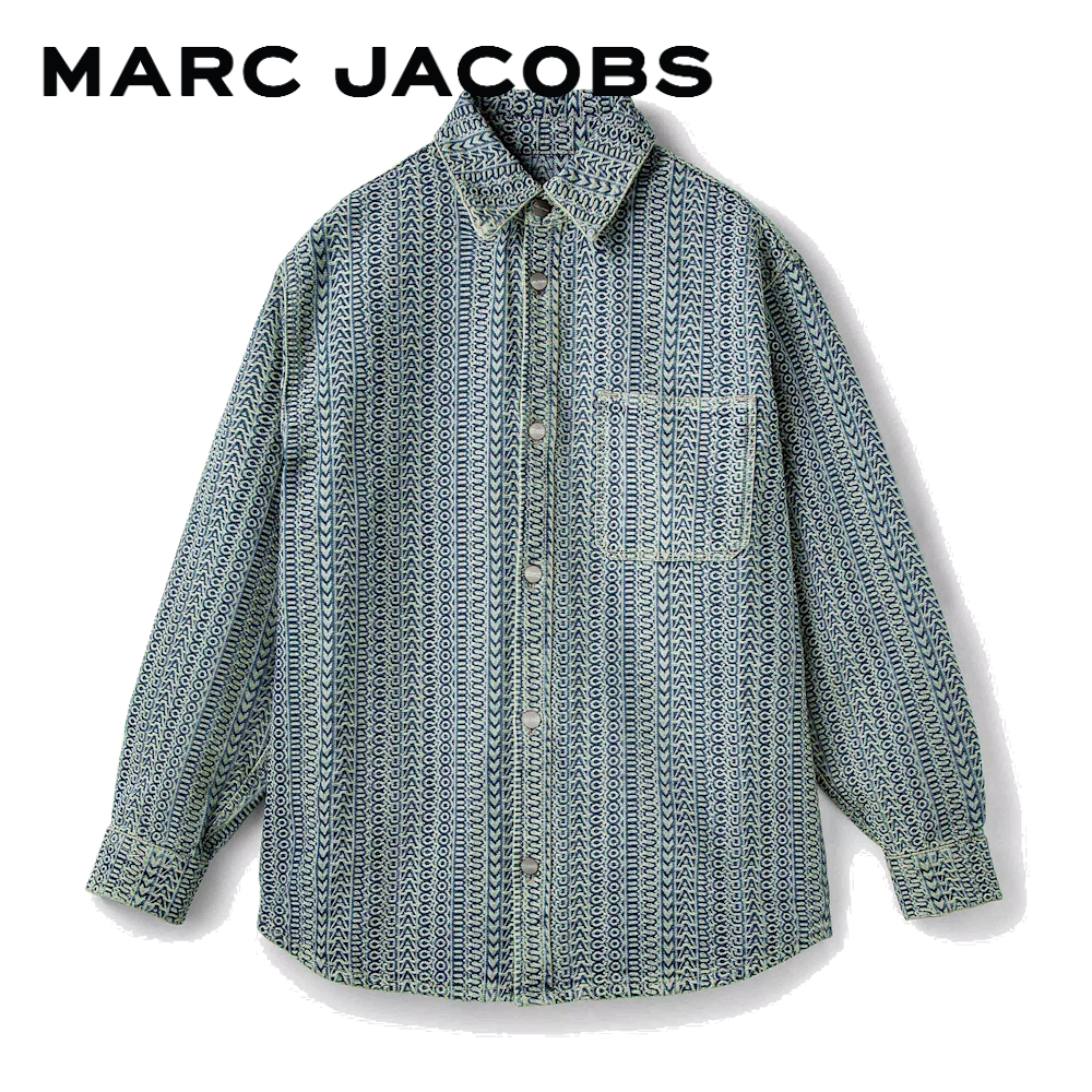 MARC JACOBS THE WASHED MONOGRAM DENIM BIG SHIRT PF23 2P3RTP001D02473 เสื้อเชิ้ต ราคา 20,500 บาท*ส่งฟรี