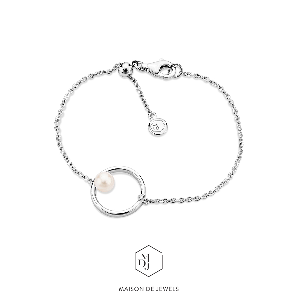 Maison de Jewels - Orbita Bracelet สร้อยข้อมือเงินแท้ สร้อยข้อมือมุก