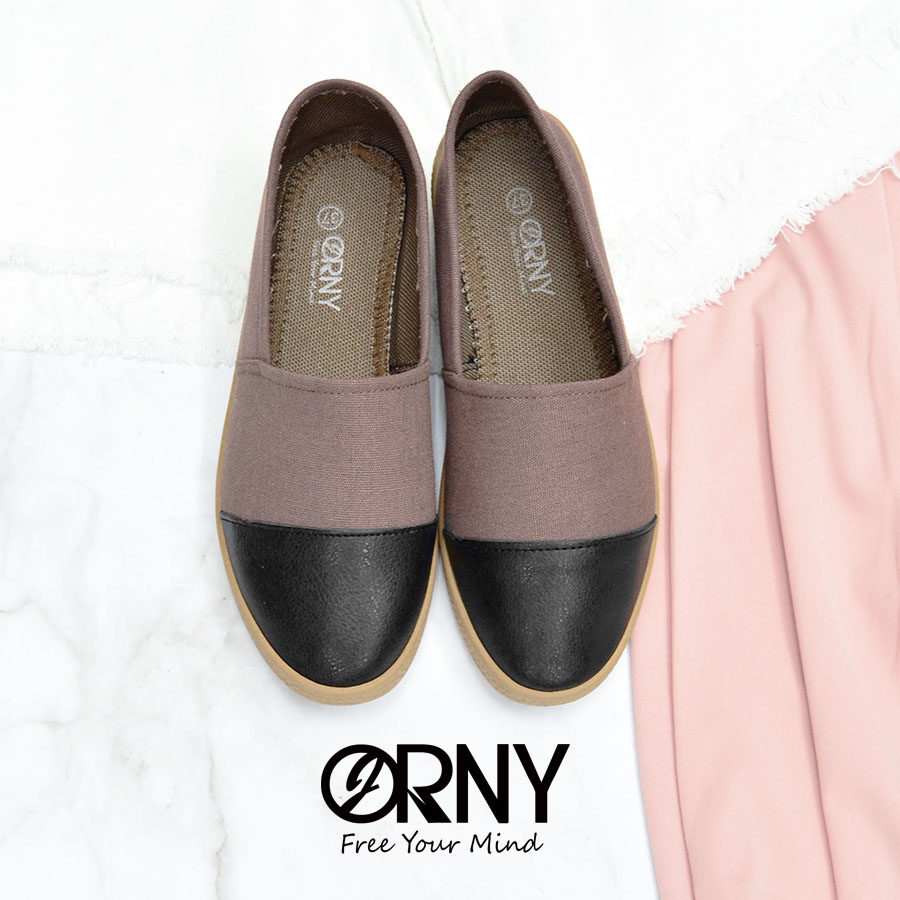 [No.OY88] ORNY(ออร์นี่) x Espadrilles รองเท้าผ้าใบ พื้นยางไม่ลื่น เดินสบายมาก