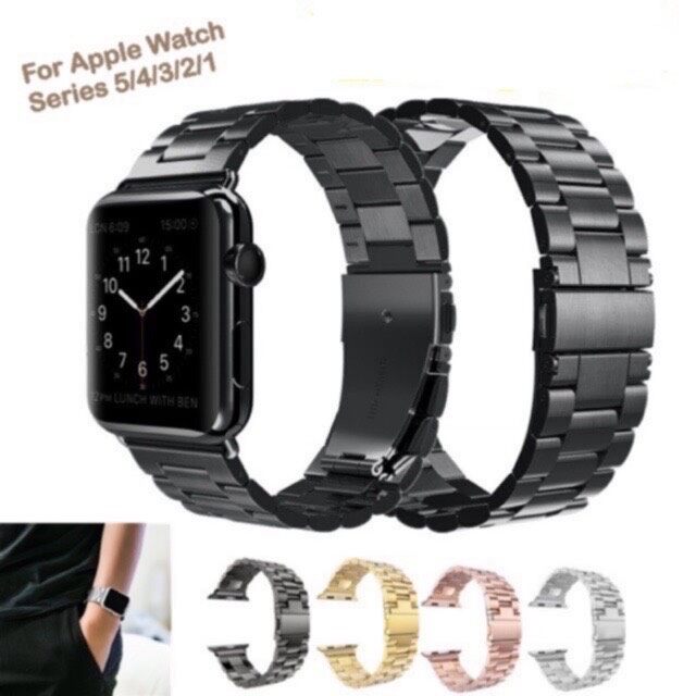 สาย Stainless Steel สำหรับ Apple Watch มีให้เลือก 6 สี ใส่ได้ทั้ง 6 series SE/6/5/4/3/2/1 มีทั้งขนาด 38/40 & 42/44mm