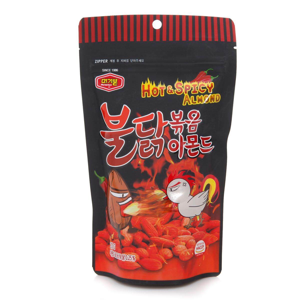 [Original] 불닭볶음아몬드 Murgerbon Hot & Spicy Chicken Almond (อัลมอนด์เกาหลี รสไก่เผ็ด) 210g