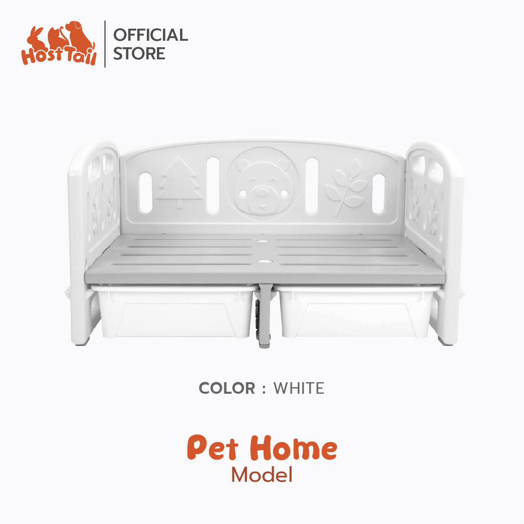 HostTail เตียงนอนสัตว์เลี้ยง [ Pet Bed ] ผลิตจากวัสดุ HDPE Food Grade ปลอดภัย 100% มีกล่องเก็บของ 2 ใบ ราคา 1,540 บาท*ส่งฟรี