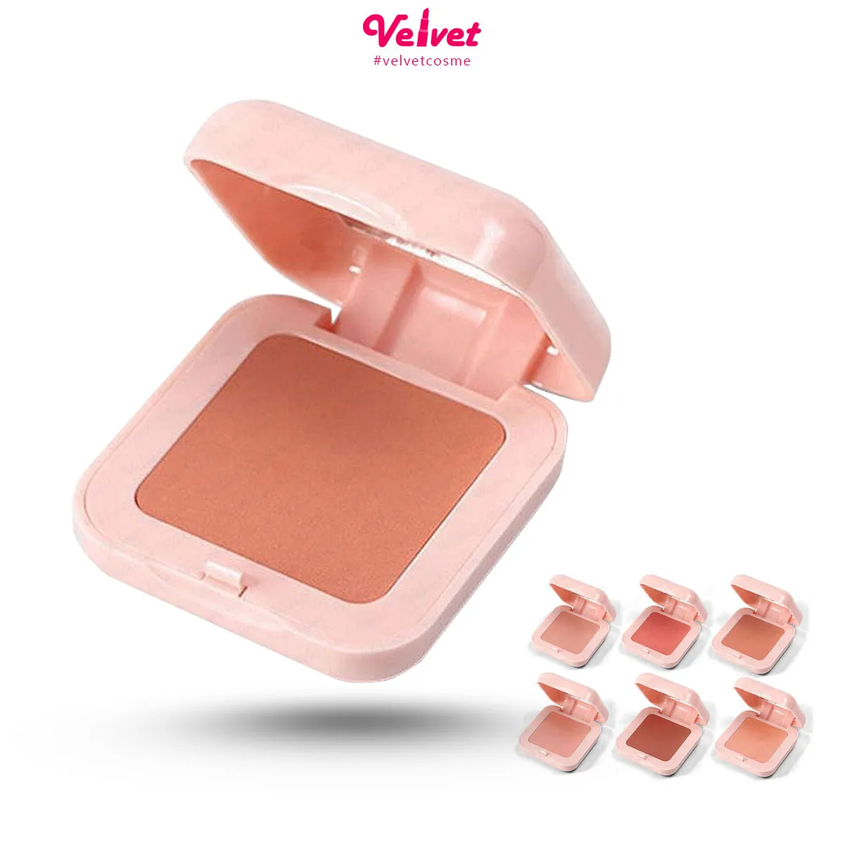 บลัชออน ปัดแก้ม โทนส้มพีช Color Geometry Blush เนื้อสีดี เม็ดสีแน่น สีชัดสะใจ พกพาสะดวก