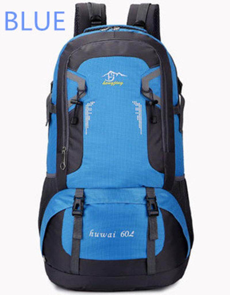 HIKING 2019 Huwai 60 L กระเป๋าเดินทาง ใหญ่ ที่สุด ขนาด จุสะใจถึง 60 ลิตร เป้สะพายหลัง เหมาะสำหรับสวมใส่เดินทาง ของแท้ 60L Waterproof Outdoor Backpack Rucksack Sports Hiking Climbing Travel Shoulder Bag Pack Mountaineering Bag