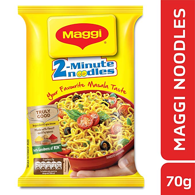 Maggi 2 Minutes Noodles Masala, 70g*4  pack